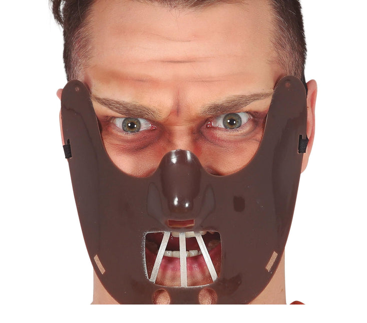 Halloween Mund Maske Braun