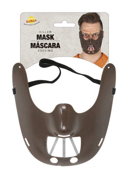 Halloween Mund Maske Braun