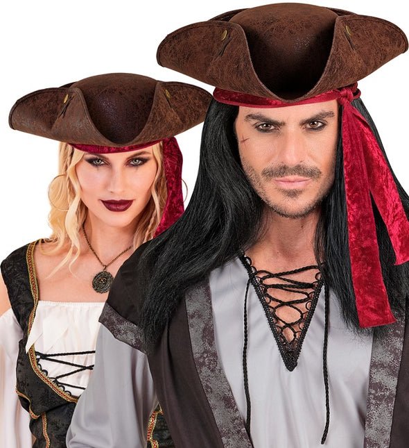 DREISPITZ VERWITTERTES LEDER BRAUN