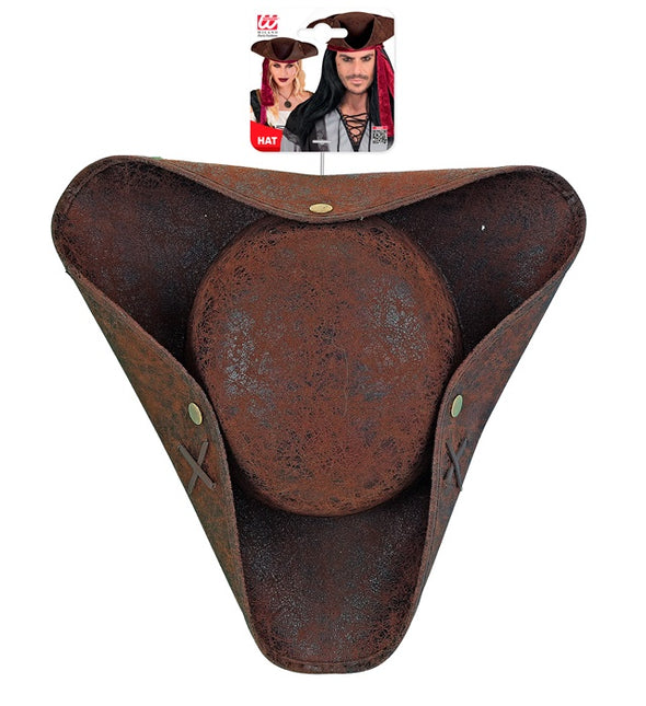 DREISPITZ VERWITTERTES LEDER BRAUN