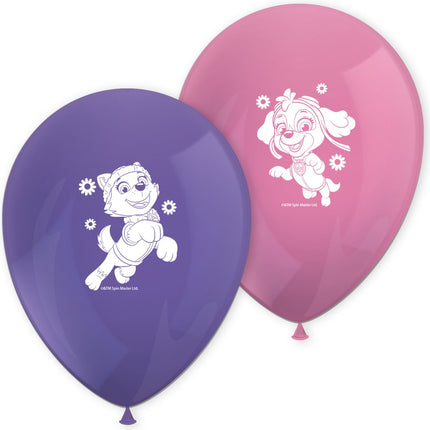 Paw Patrol Luftballons Skye und Everest 8 Stk.