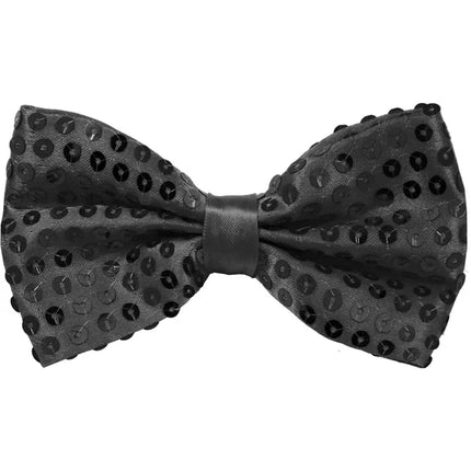 Schwarze Schleife mit Glitzer