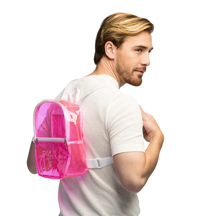 Rucksack Clarity in Neonrosa (28 x 23 x 10 cm)
