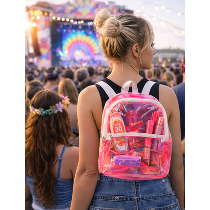 Rucksack Clarity in Neonrosa (28 x 23 x 10 cm)