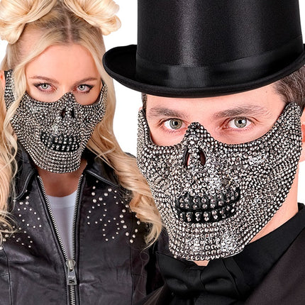 TOTENKOPF MASKE STRASSSTEINE