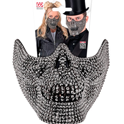 TOTENKOPF MASKE STRASSSTEINE