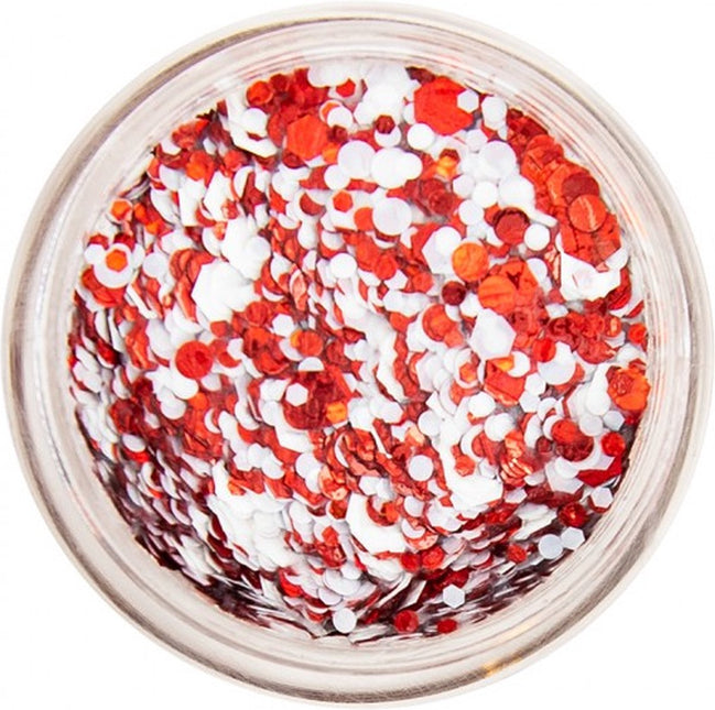 PXP Pressed Chunky Glitter Cream rot-weiß 10 ml