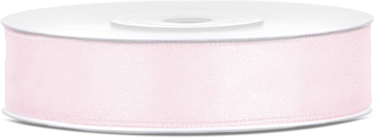 Satinband Rosa Pastell 12mm 25m