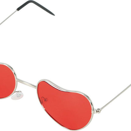 Brille Herzen Rot