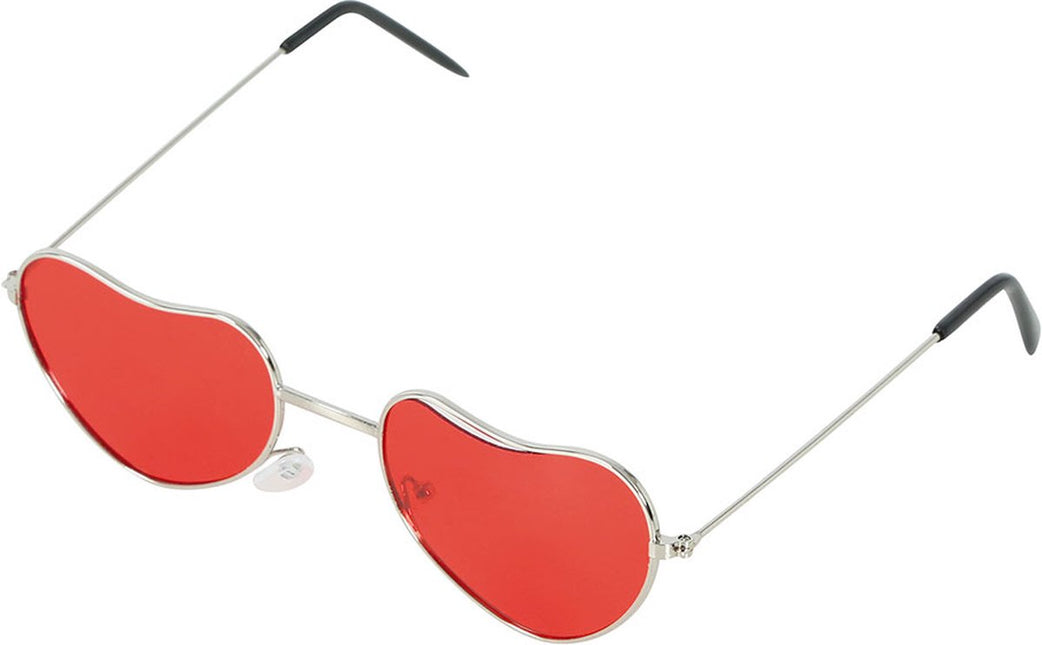 Brille Herzen Rot
