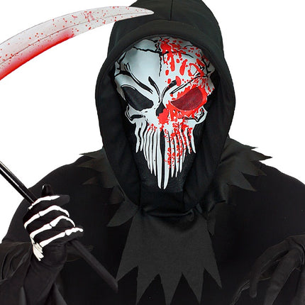 KAPUZENMASKE BLUTIGER SENSENMANN