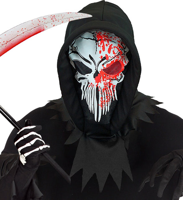KAPUZENMASKE BLUTIGER SENSENMANN
