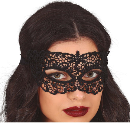 Schwarze Augenmaske Motiv