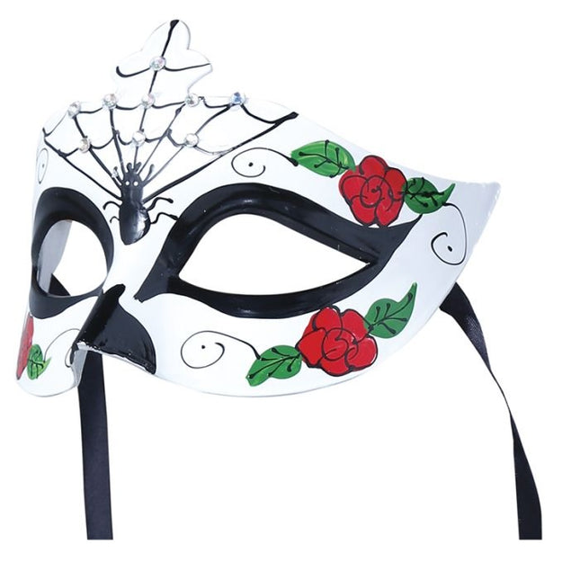 Halloween Augenmaske Spinne