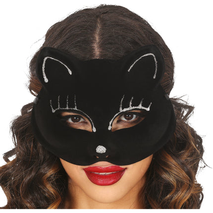 Katzenmaske Schwarz