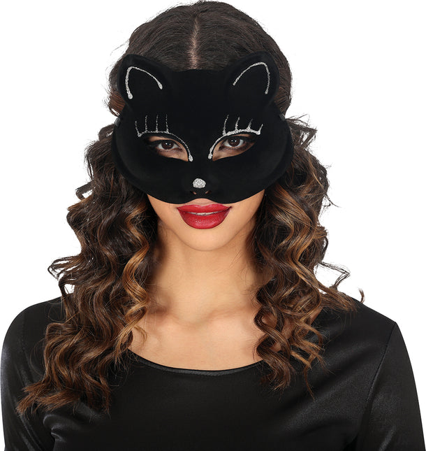 Katzenmaske Schwarz