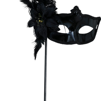 Schwarze Maske mit Stock, Erwachsener