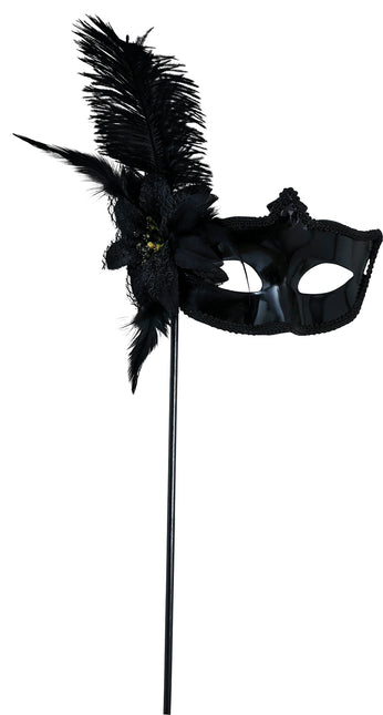 Schwarze Maske mit Stock, Erwachsener