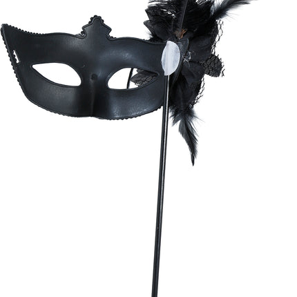 Schwarze Maske mit Stock, Erwachsener