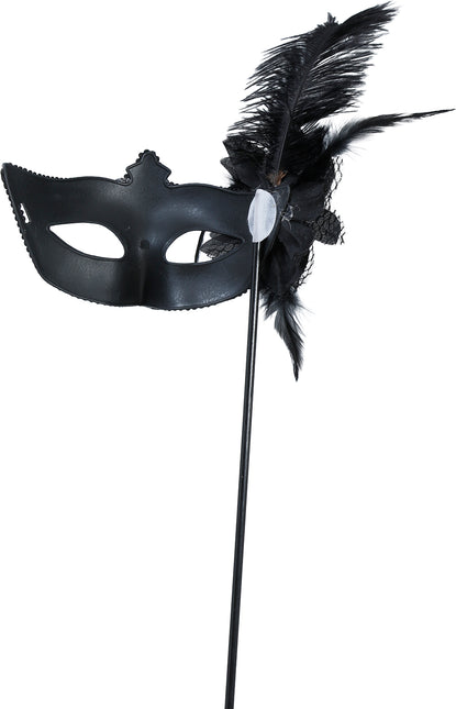 Schwarze Maske mit Stock, Erwachsener