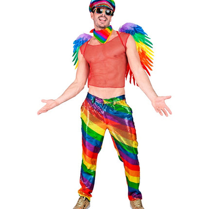 PAILLETTENHOSE REGENBOGEN