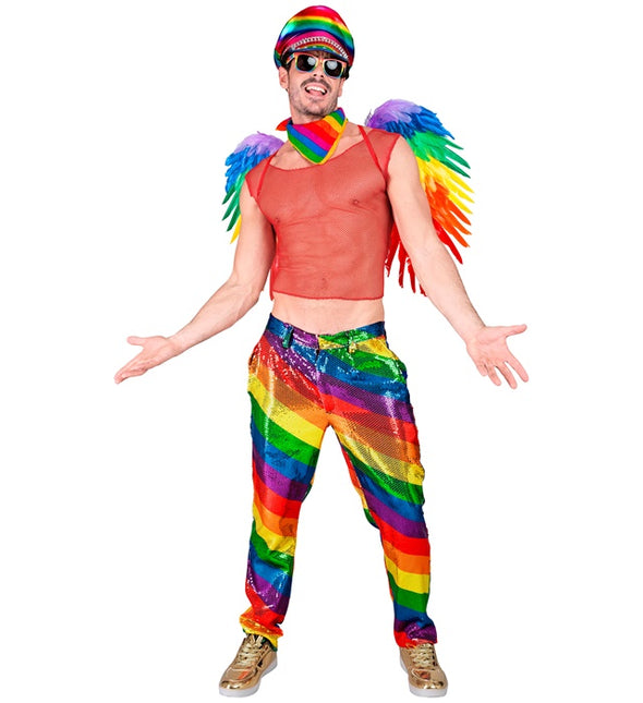 PAILLETTENHOSE REGENBOGEN