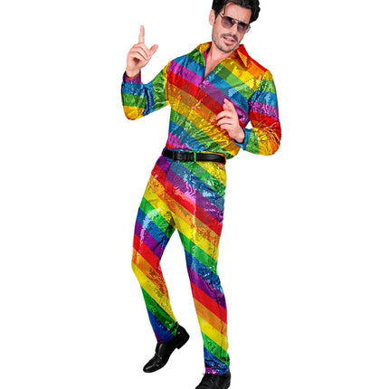 PAILLETTENHOSE REGENBOGEN