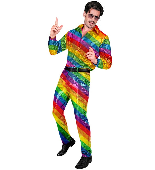 PAILLETTENHOSE REGENBOGEN