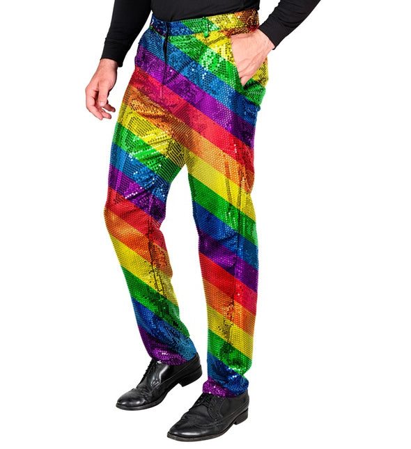 PAILLETTENHOSE REGENBOGEN