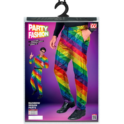 PAILLETTENHOSE REGENBOGEN