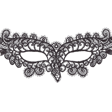 Maske Gestickt Schwarz