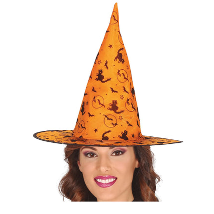Halloween Hexenhut Orange