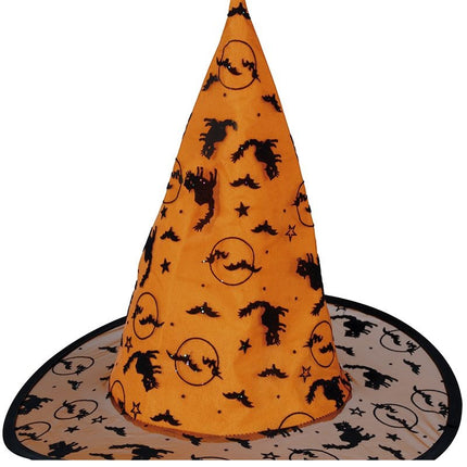 Halloween Hexenhut Orange