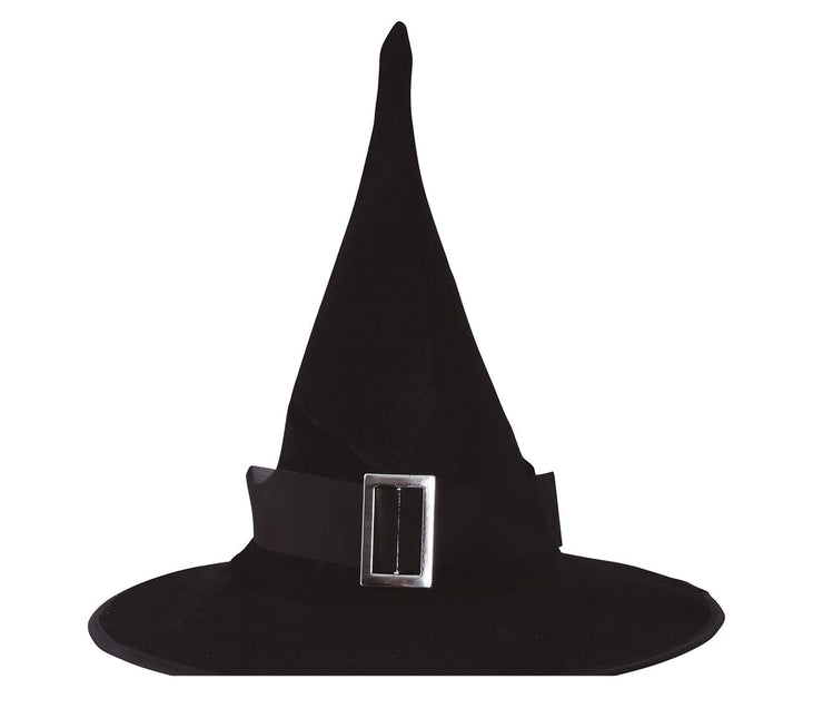 Halloween Hexenhut Schwarzer Samt