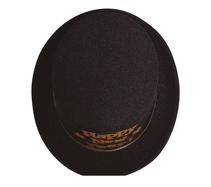 Frohes neues Jahr Hut Schwarzes Gold