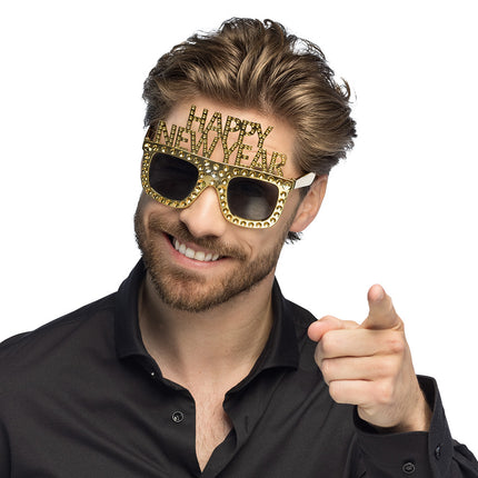 Frohes neues Jahr Gläser Gold