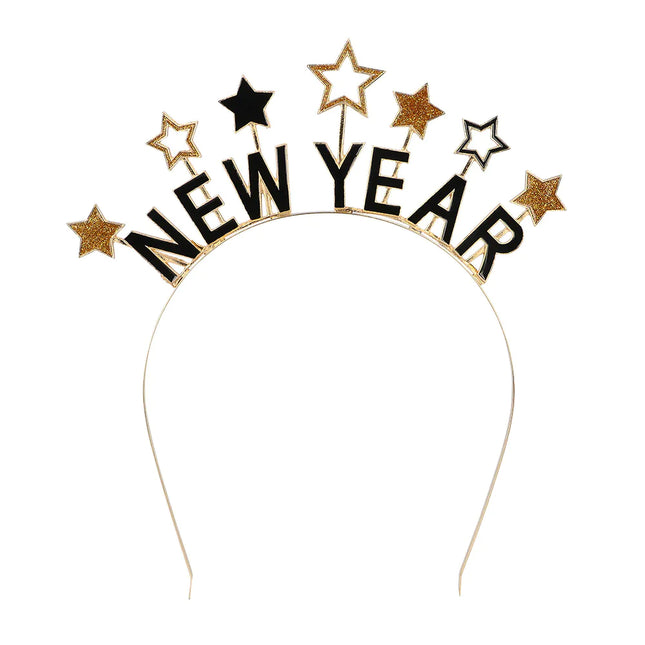 Frohes neues Jahr Haarband Sterne