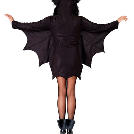 FLEDERMAUSKLEID MIT KAPUZE