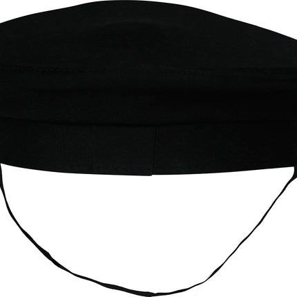 Polizeimütze, schwarz, silber, mit Glitzer