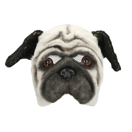 Zwart Witte Masker Mops Hond