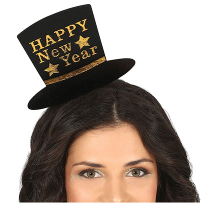 Goldenes Happy New Year Haarband