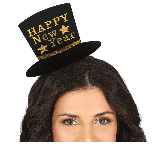 Goldenes Happy New Year Haarband