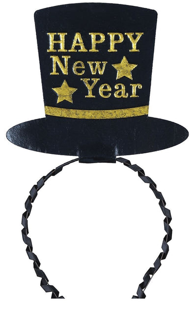 Goldenes Happy New Year Haarband