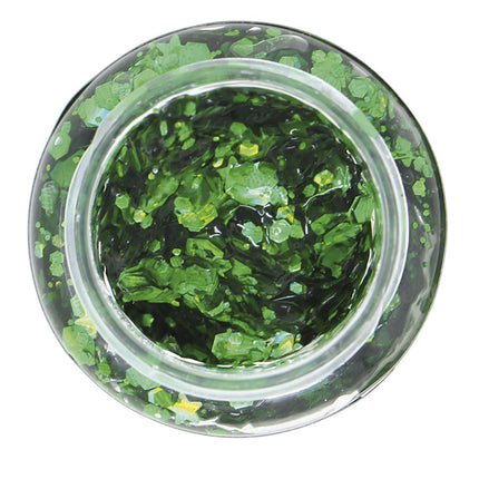Dunkelgrünes Glitzergel 20g
