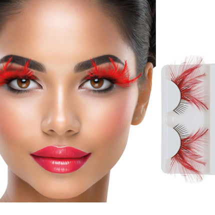 Halloween Wimpern Kleber Rot