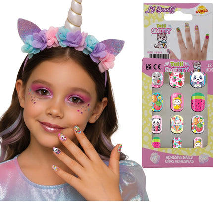 Bunte Kunstnägel für Kinder – Tutti Sweety