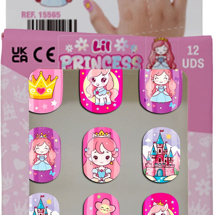 Bunte Kunstnägel für Kinder – Kleine Prinzessin