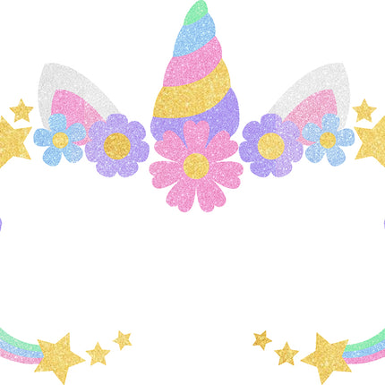 Bunte Gesichtssticker für Kinder – Einhorn