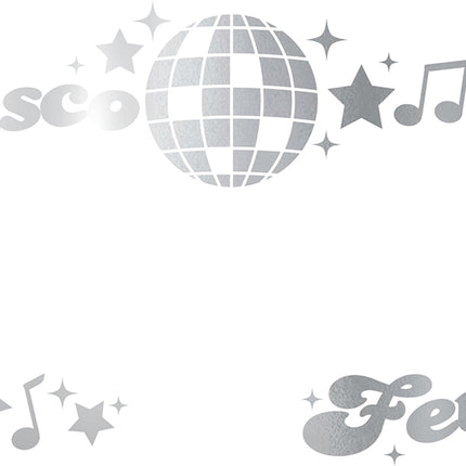 Silberne Gesichtssticker „Disco“
