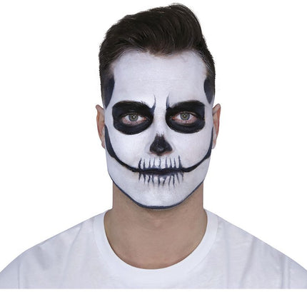 Make-Up Set Day Of The Dead Schwarz Rot 8 Stück